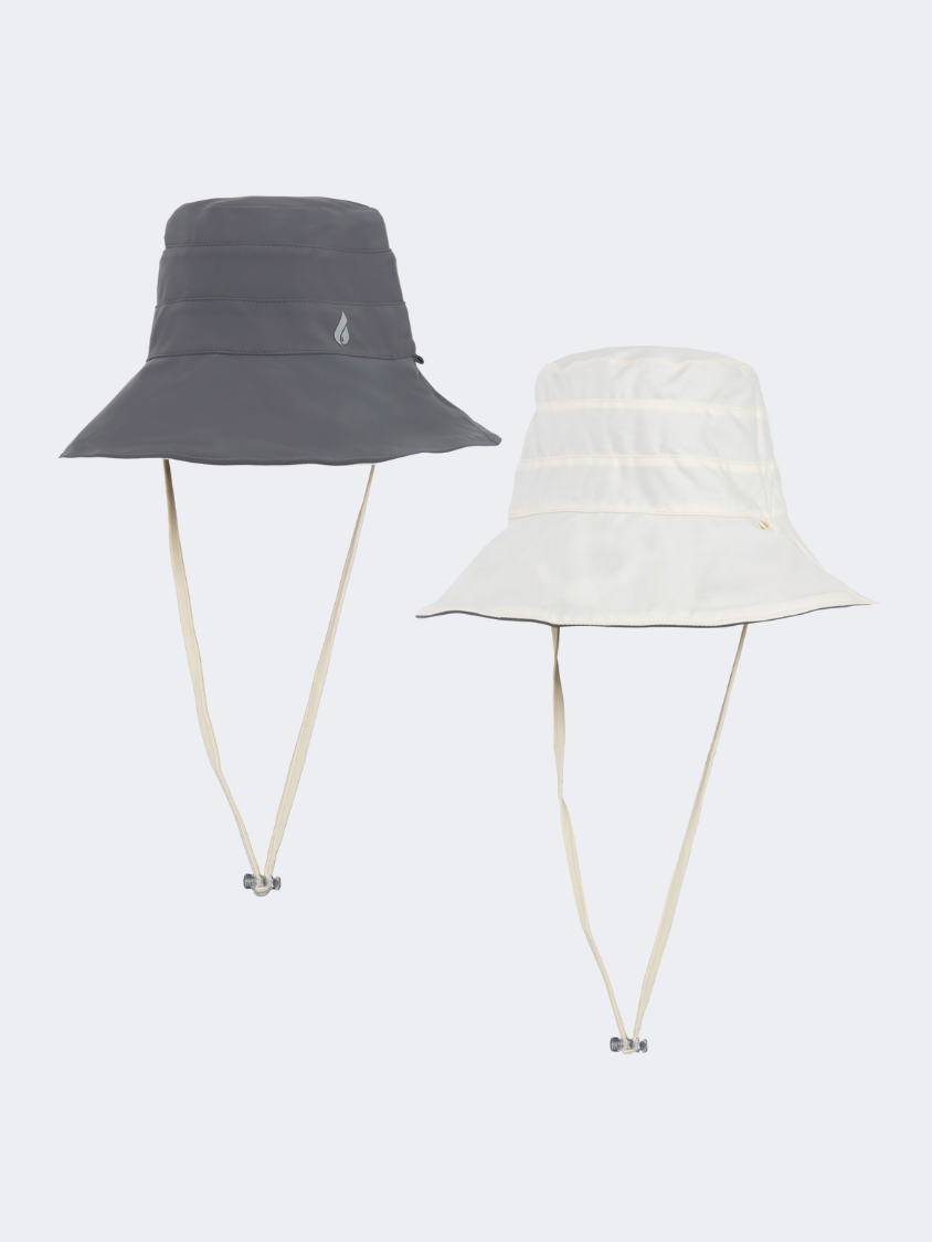 Oil And Gaz Convertible Beach Hat Dark Grey