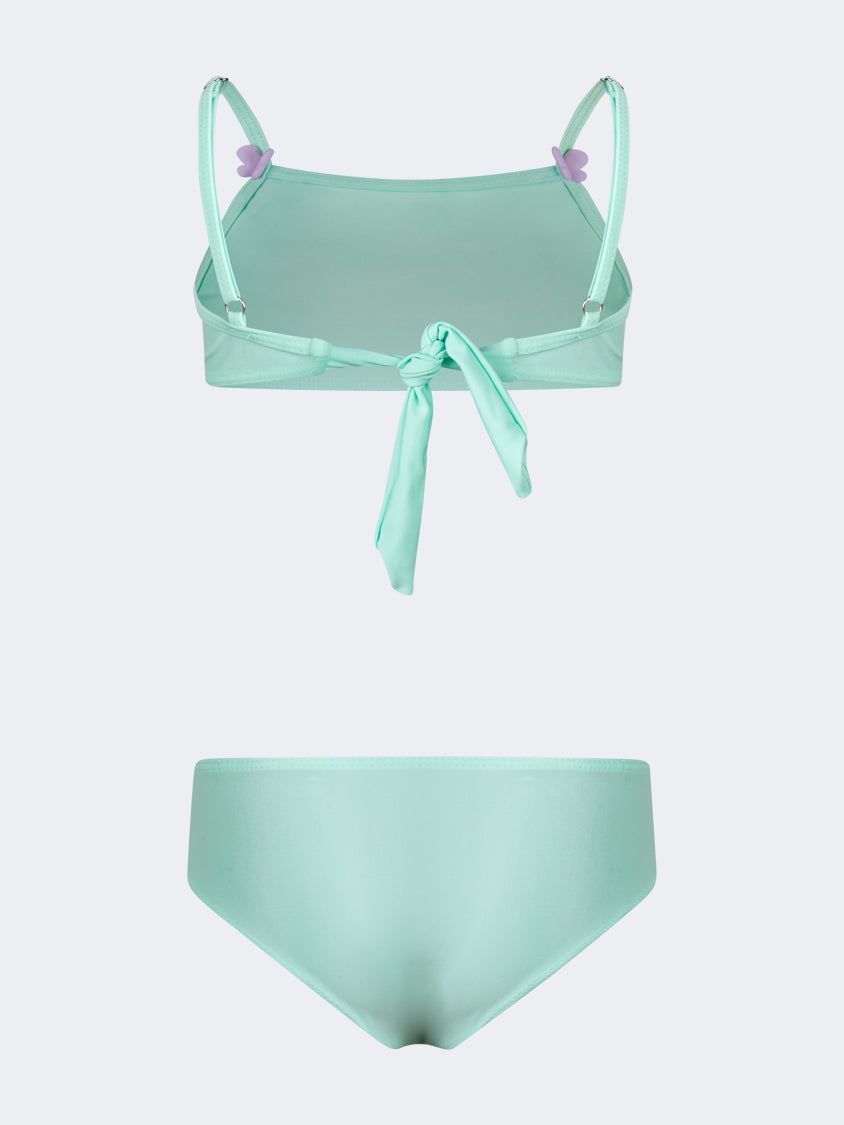 Oil And Gaz Flattering Kids-Girls Beach Bikini Set Green