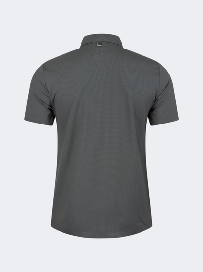 Oil And Gaz Timeless Men Lifestyle  Polo Shirt Drak Grey