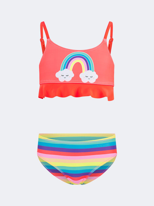 Oil & Gaz Cute Kids-Girls Beach Bikini Set Red