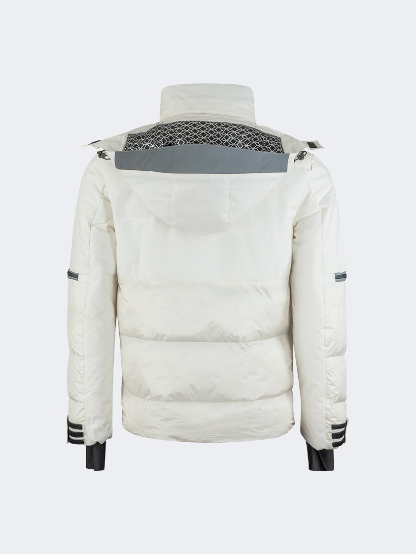 Oil And Gaz Comfortable Men Skiing Jacket White/Grey