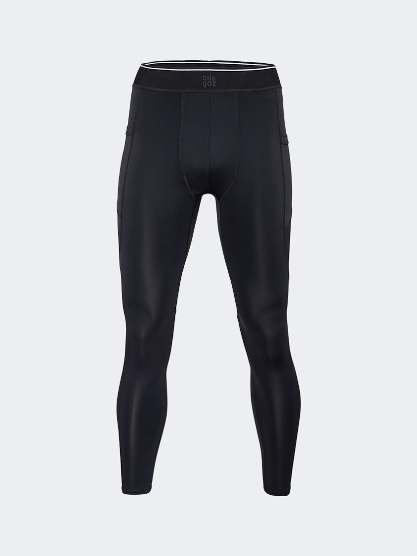 Oil And Gaz Compression  Men Training Tight Black