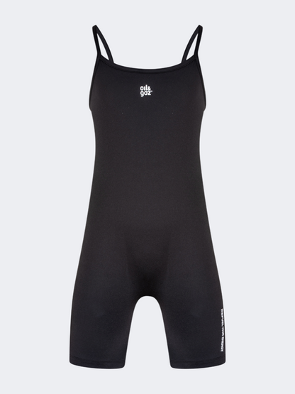 Oil&amp;Gaz Stylish Kids-Girls Lifestyle Jumpsuit Black