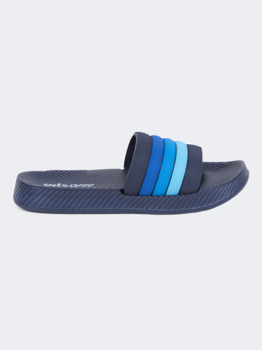 Oil And Gaz Lightweigh Kids-Girls Beach Slide Navy