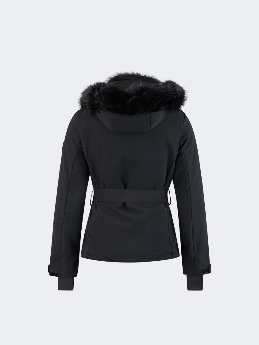 Oil And Gaz Comfortable Women Skiing Jacket Black/Gun