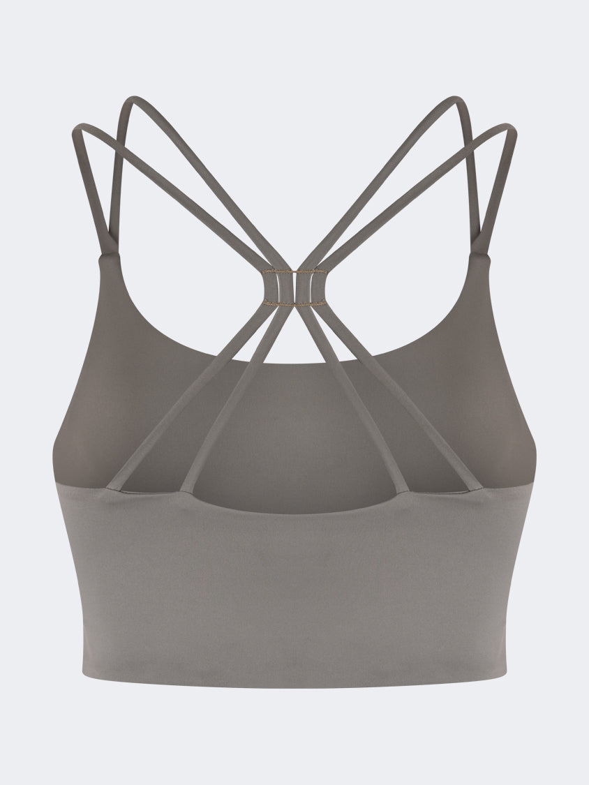 Oil And Gaz Supportive Women Lifestyle  Longline Bra With Bach Khaki