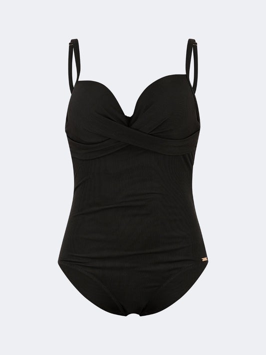 Oil & Gaz Modern Women Beach Over Size Monokini Black