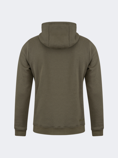 Oil And Gaz Brushed Unisex Lifestyle Hoodie Olive
