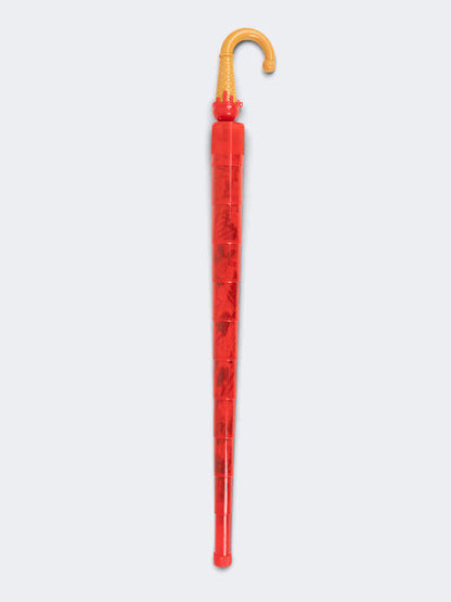 Oil&amp;Gaz Printed Unisex Lifestyle Stick Umbrella Red