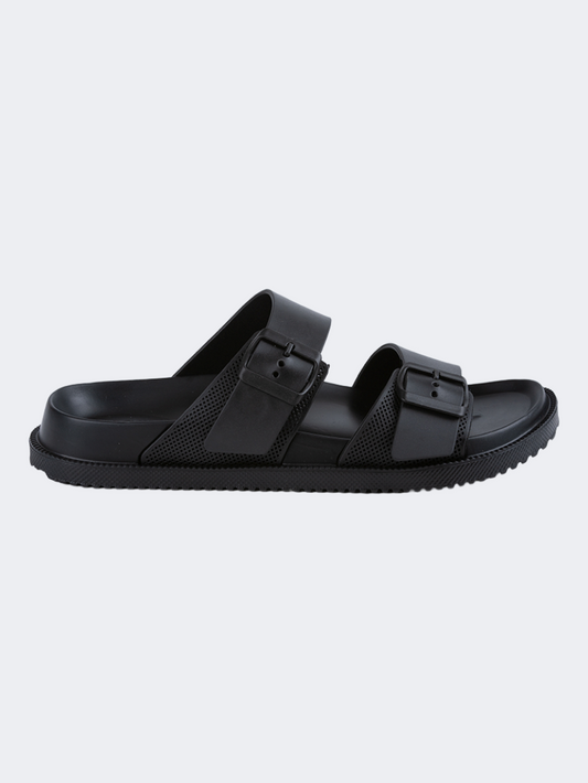 Oil & Gaz Comfortable Men Lifestyle Slide Black