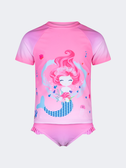 Oil And Gaz Elegant Kids-G Beach Monokini Pink