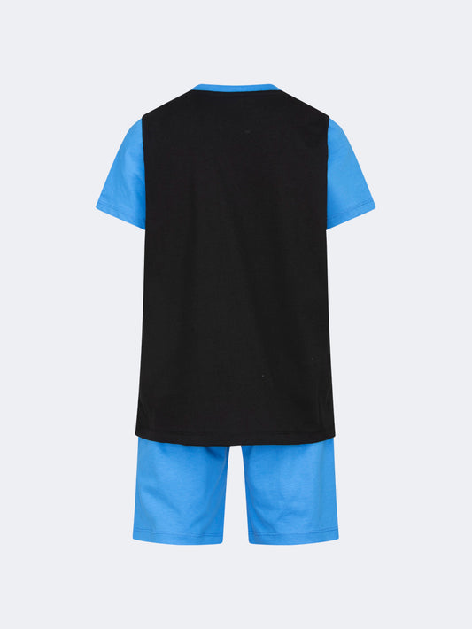 Oil & Gaz Comfortable Kids-Boys Lifestyle Co Ord Set Black/Blue