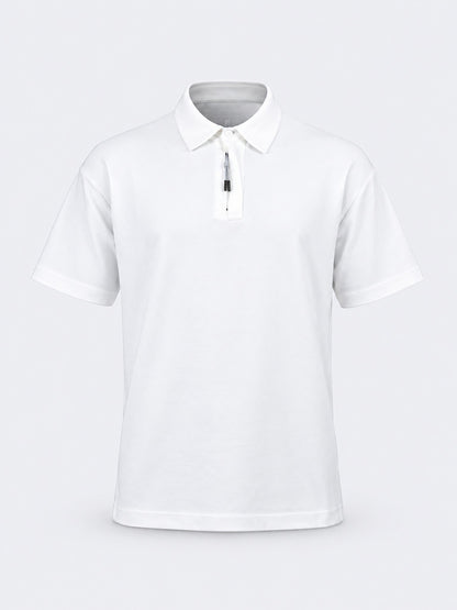 Oil &amp; Gaz Effortless Men Lifestyle Polo White