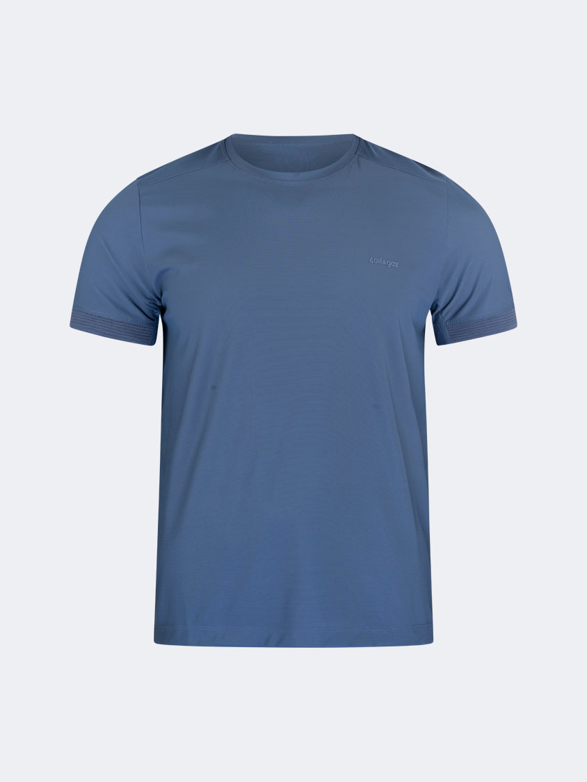 Oil And Gaz Classic Men Lifestyle R-Neck T-Shirt Blue