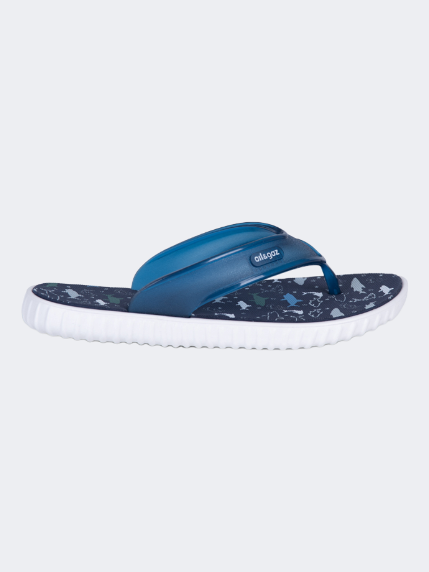 Oil And Gaz Comfy Kids Beach Flip-Flop Slipper Navy
