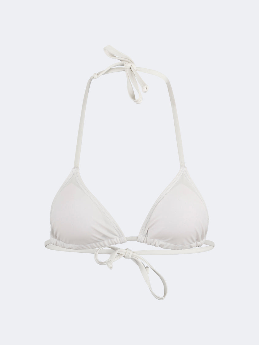 Oil And Gaz Stylish Women Beach Tri-Bra White