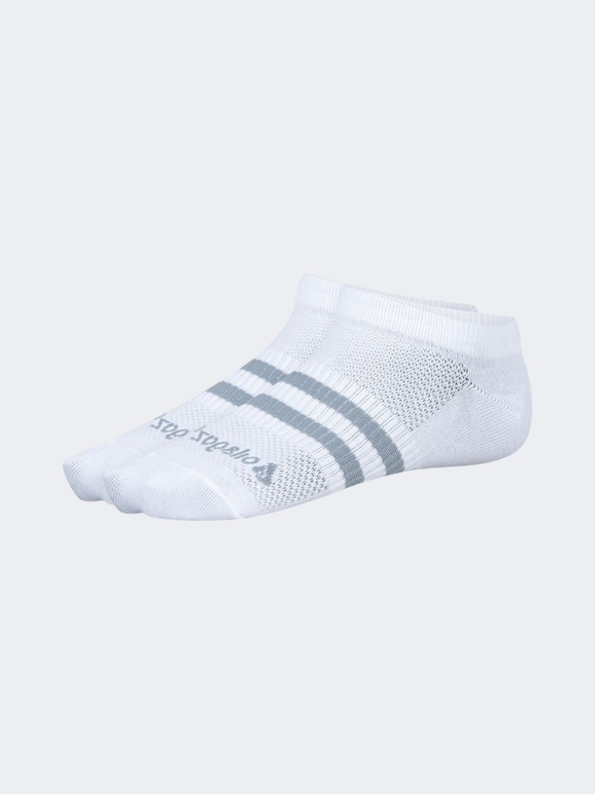 Oil And Gaz Soft 3 Pack  Unisex Lifestyle Socks White/Grey