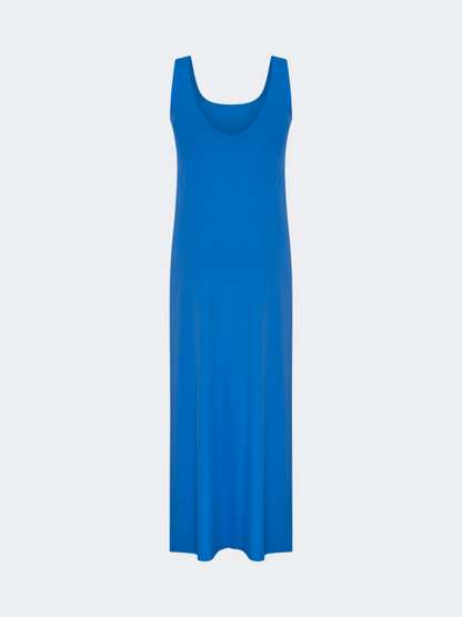 Oil&amp;Gaz Stylish Women Lifestyle Sleeveless Dress Royal Blue