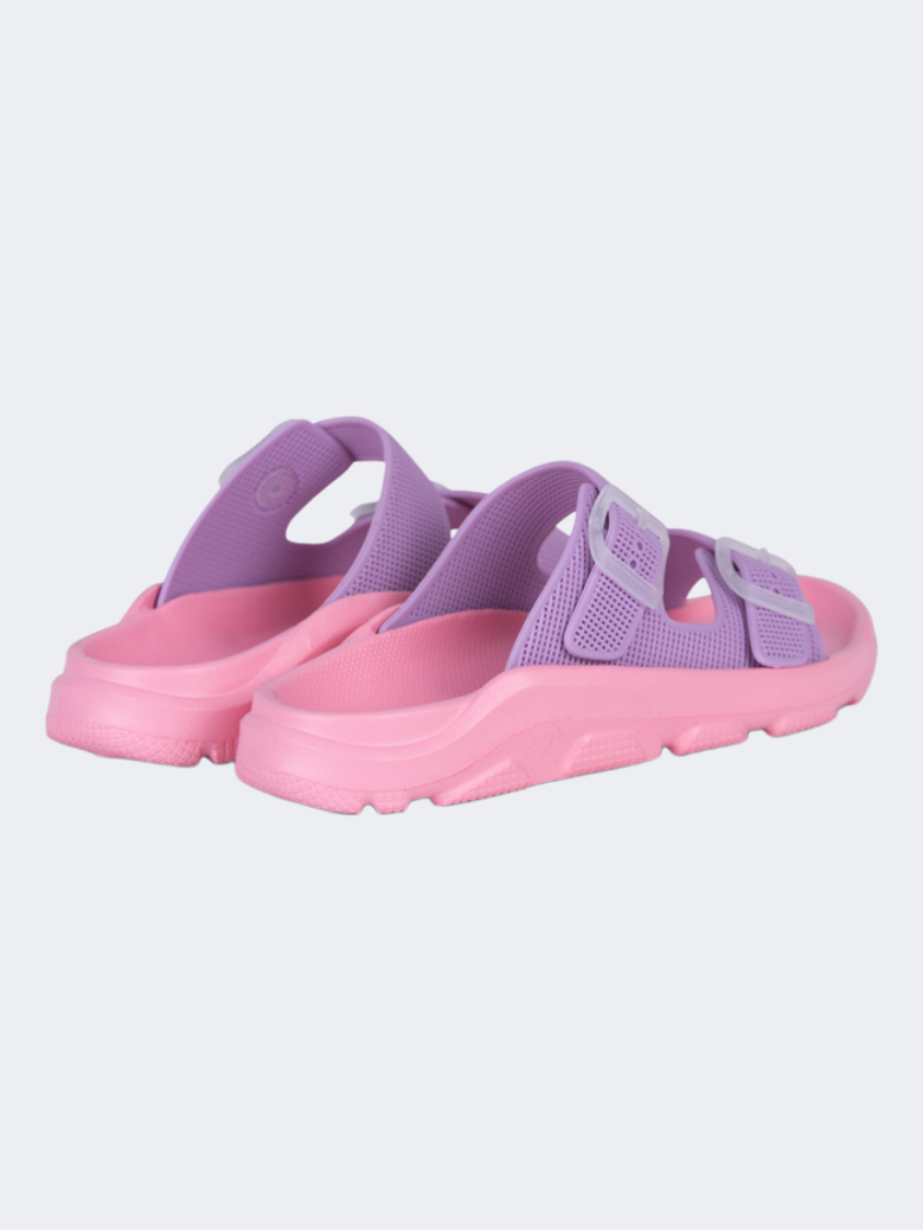 Oil And Gaz Relaxed Kids-Boys Beach Slide Pink/Purple