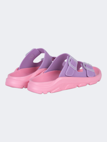 Oil And Gaz Relaxed Kids-Boys Beach Slide Pink/Purple