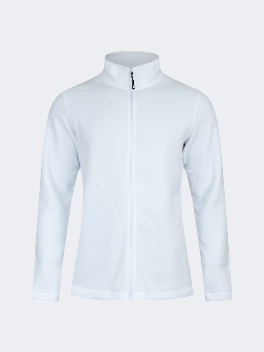 Oil&amp;Gaz Soft Men Skiing Full Zip Fleece White