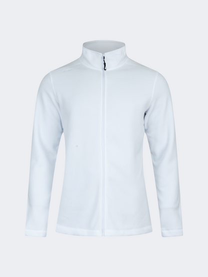 Oil&amp;Gaz Soft Men Skiing Full Zip Fleece White