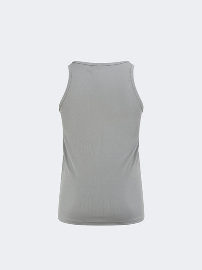 Oil And Gaz Ribbed Women Training Tank Grey