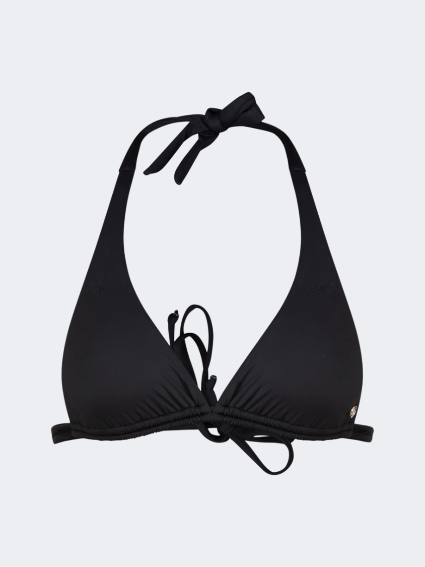 Oil And Gaz Comfortable Women Beach Bra Black
