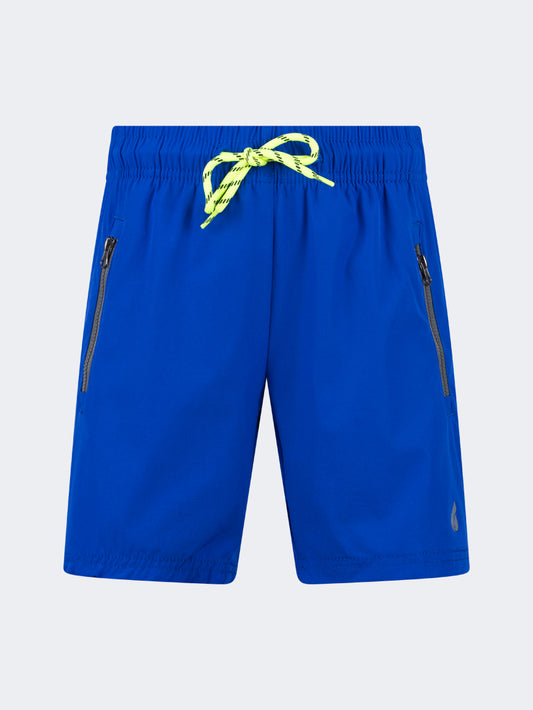 Oil & Gaz Breathable Kids Boys Beach  Swim Short Royal Blue