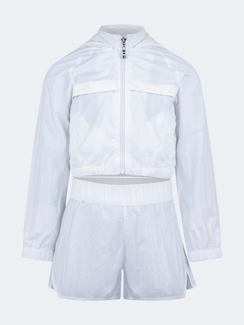 Oil And Gaz Comfortable Kids-Girls Lifestyle Co Ord Set White