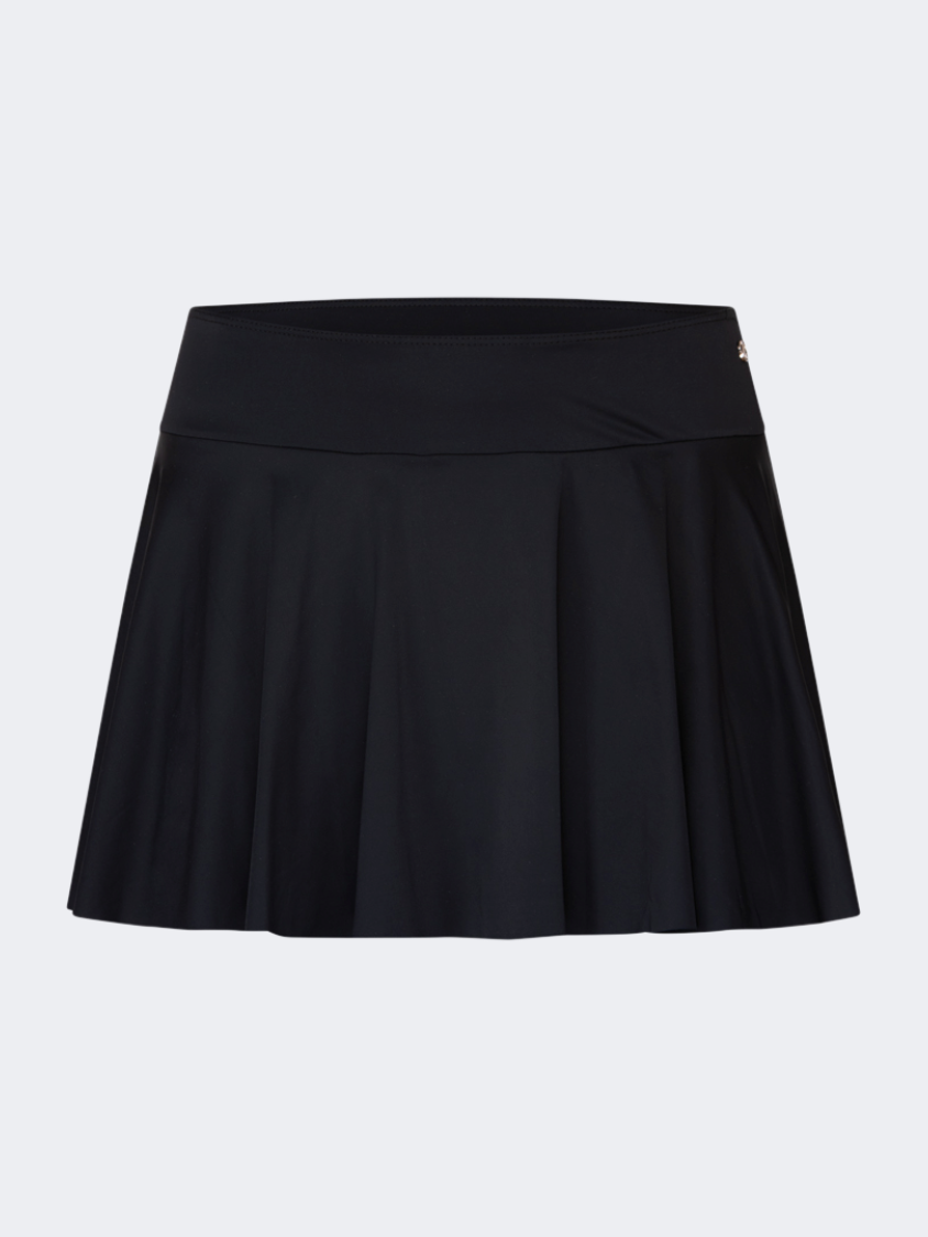 Oil And Gaz Flexible Women Beach Skirt Black