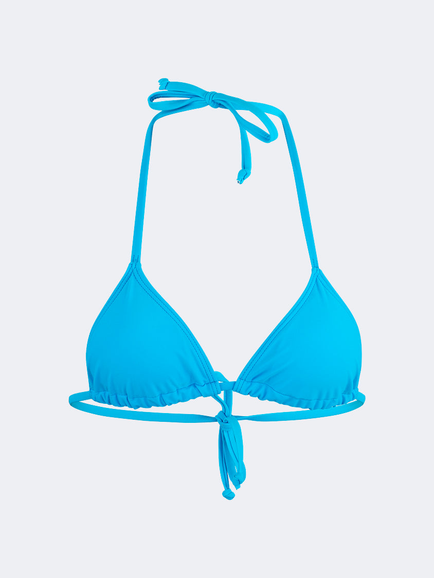 Oil And Gaz Stylish Women Beach Tri-Bra Blue