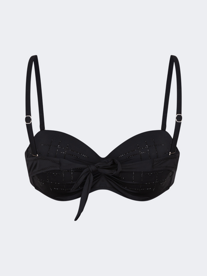 Oil And Gaz Comfortable Women Beach Bra Black