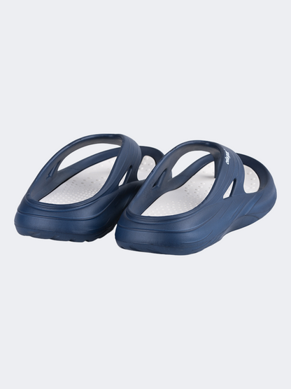 Oil&amp;Gaz Relaxed Unisex Beach Slipper Navy/White