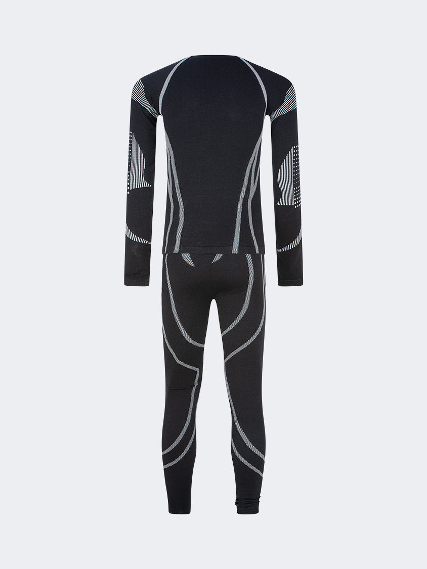 Oil And Gaz Smooth Unisex Skiing Baselayer Black