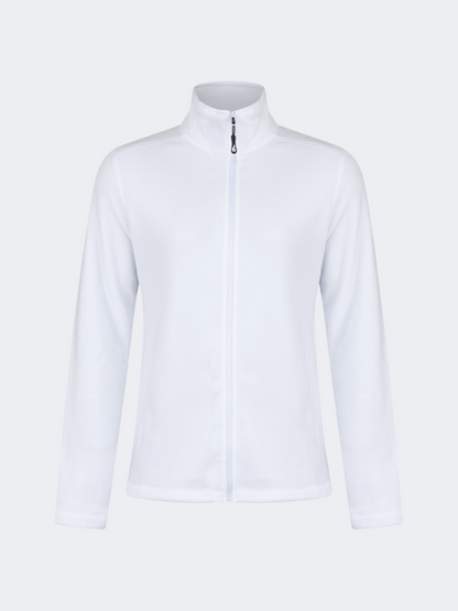Oil&amp;Gaz Soft Women Skiing Full Zip Fleece White