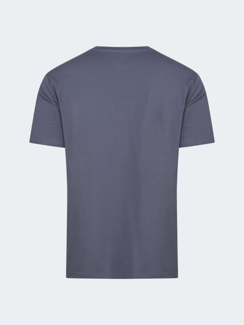 Oil And Gaz Big Size Men Lifestyle Round Neck T-Shirt Grey