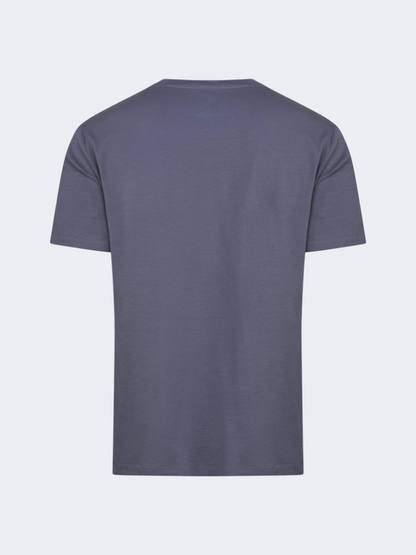 Oil And Gaz Big Size Men Lifestyle Round Neck T-Shirt Grey