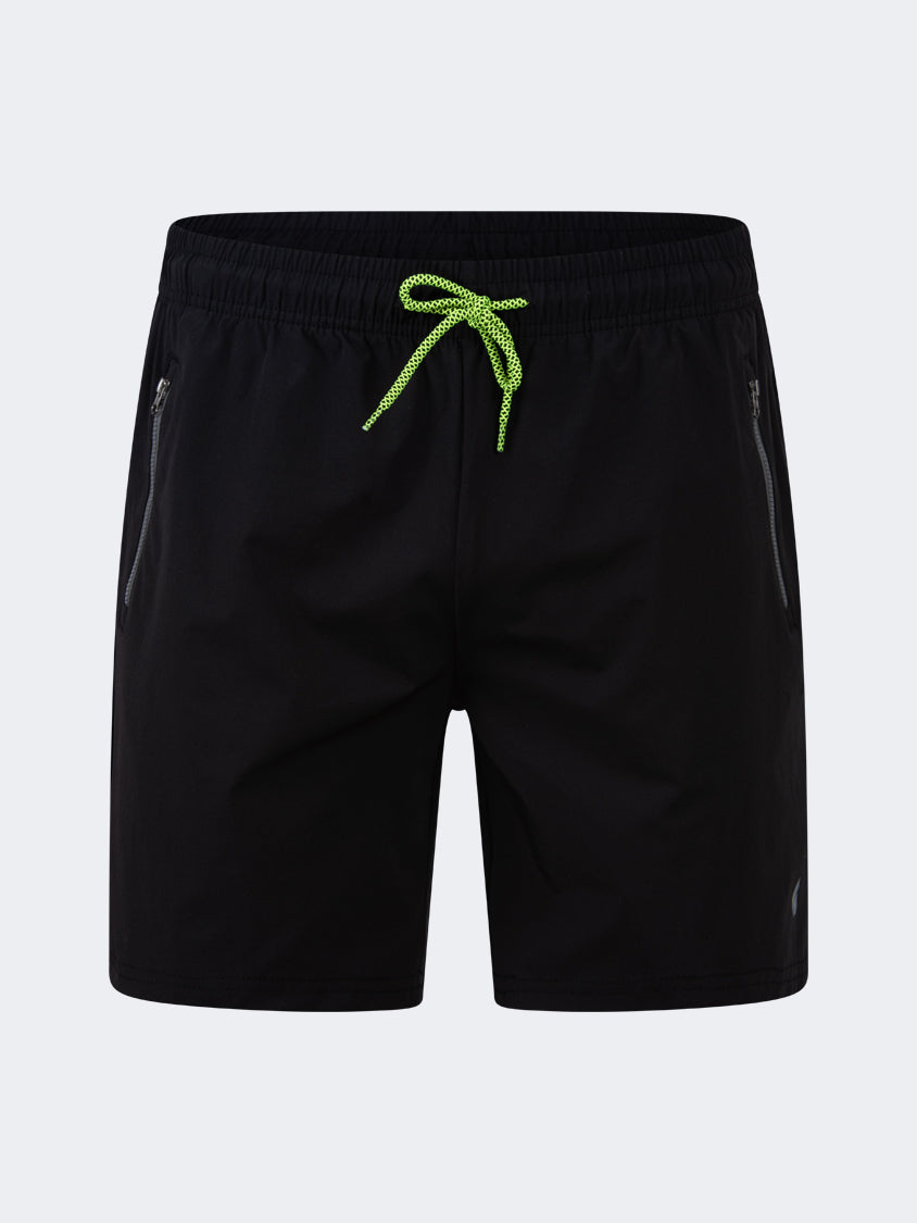 Oil And Gaz Breathable Men Beach Swim Short Black