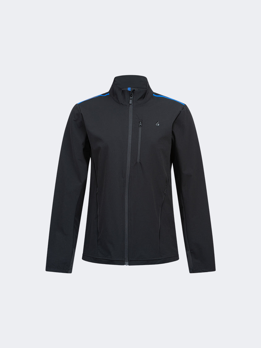 Oil And Gaz Warm Unisex Lifestyle Jacket Black/ R.Blue