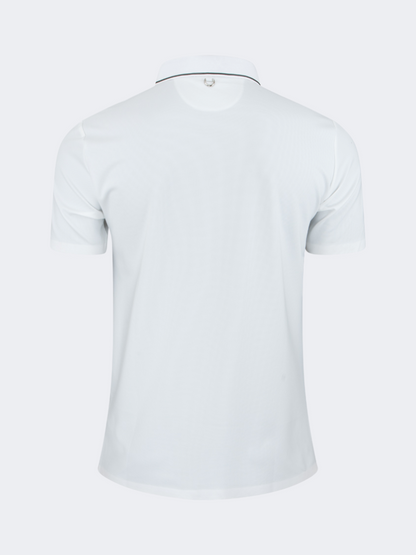 Oil And Gaz Timeless Men Lifestyle  Polo Shirt White