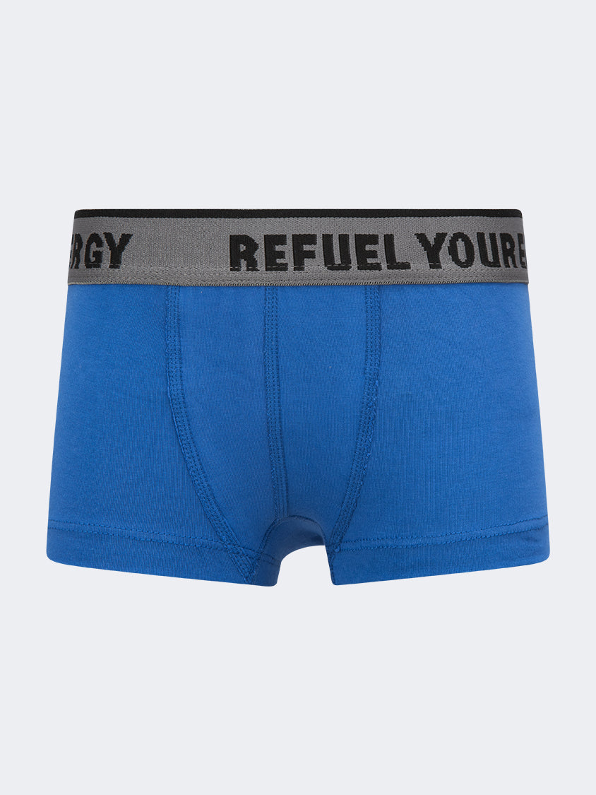 Oil And Gaz Lycra Boys Underwear Royal Blue