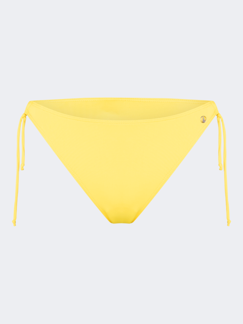 Oil And Gaz Comfortable Women Beach Tie Side Bottom Yellow