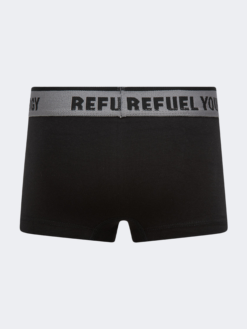 Oil And Gaz Lycra Boys Underwear Black