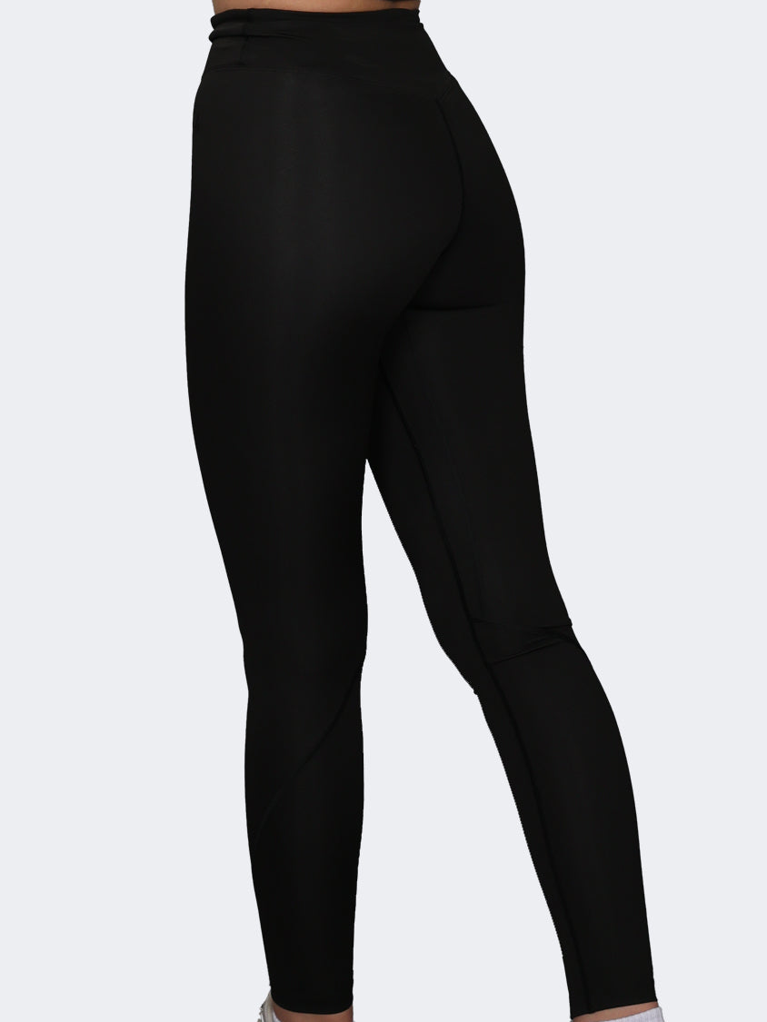 Oil And Gaz Plain Women Fitness Tight Black