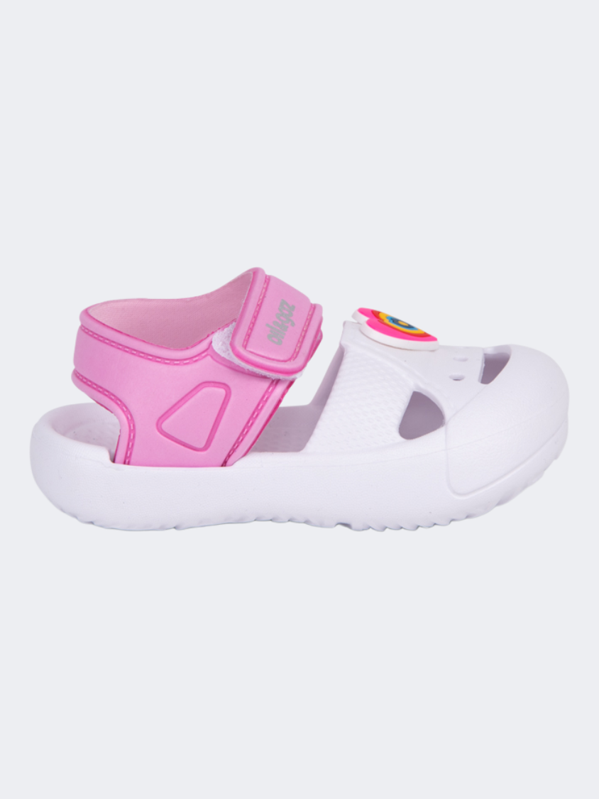 Oil And Gaz Cozy Infant-Girls Beach Slip-On Clogs Pink/White