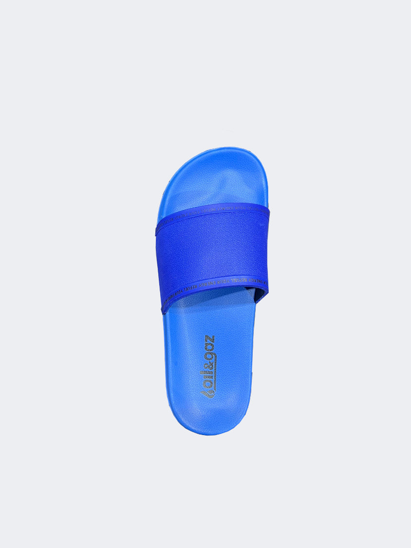 Oil And Gaz Open Slide Men Lifestyle Slippers Blue