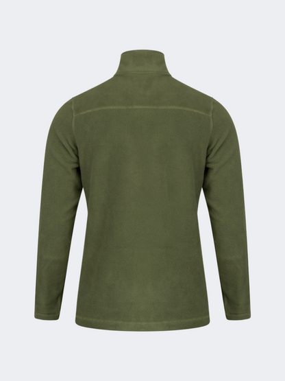 Oil&amp;Gaz Soft Men Skiing Full Zip Fleece Olive