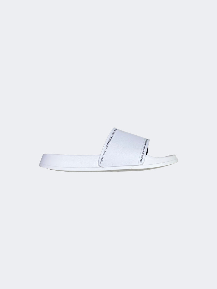 Oil And Gaz Open Slide Men Lifestyle Slippers White