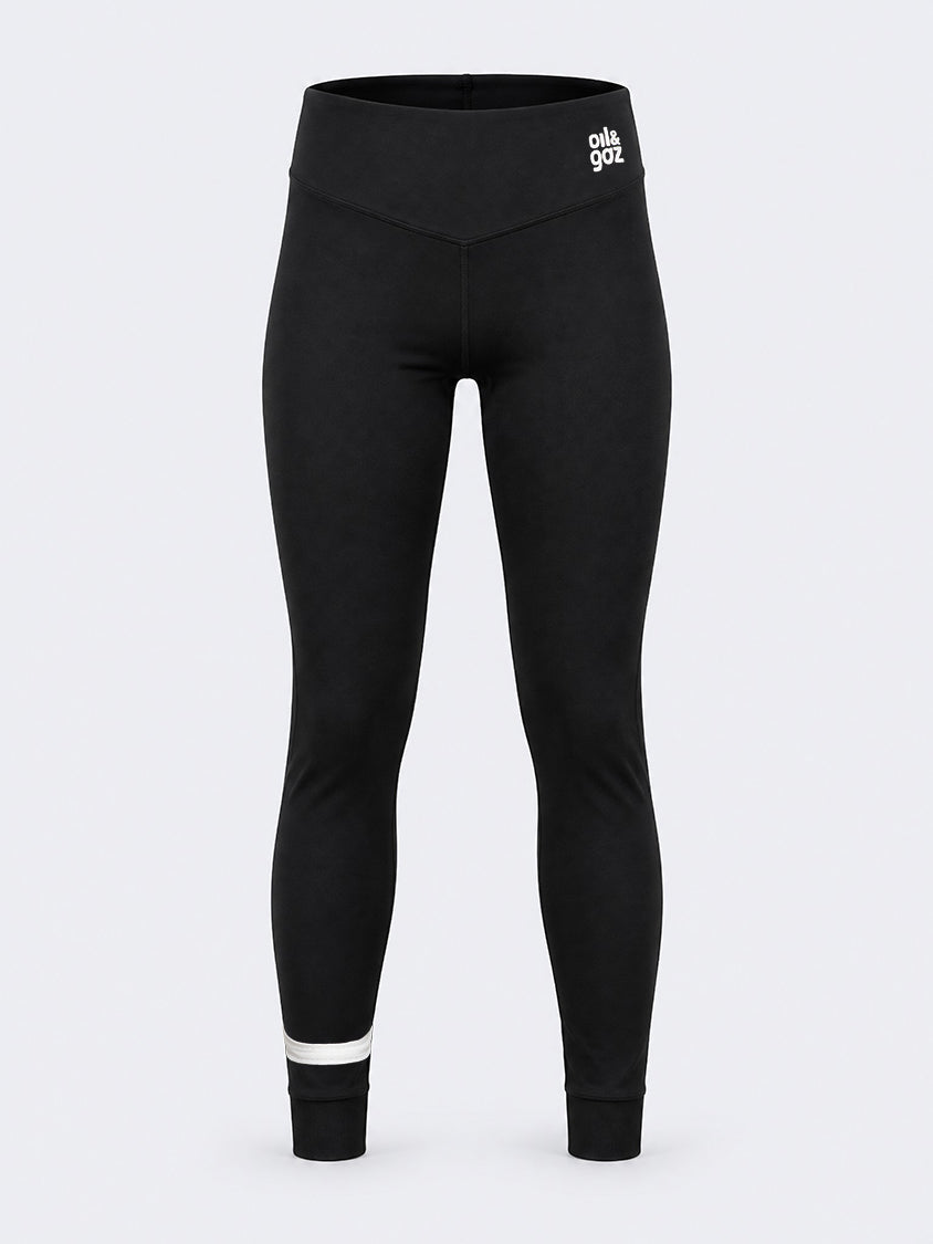 Oil &amp; Gaz Slim-Fit Kids-Girls Lifestyle Tight Black